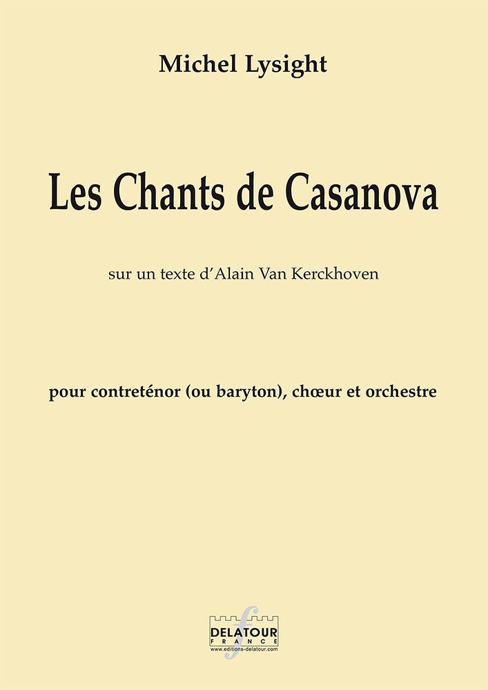 LES CHANTS DE CASANOVA - MATERIEL ORCHESTRE