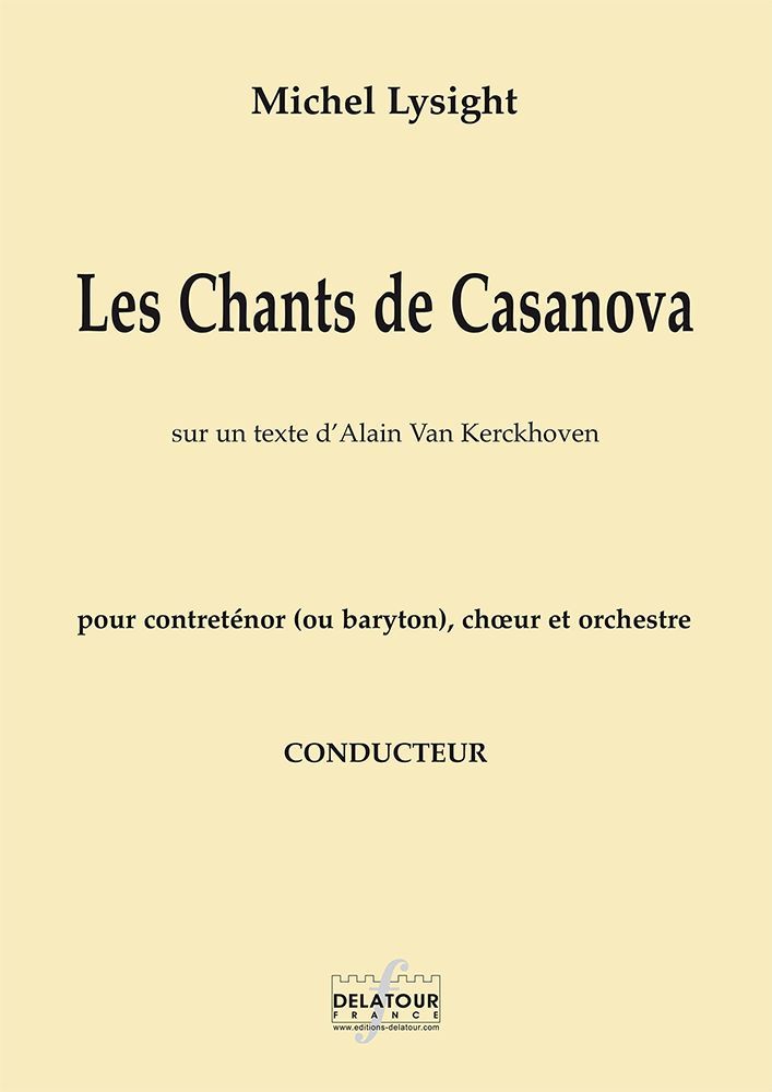 LES CHANTS DE CASANOVA - CONDUCTEUR