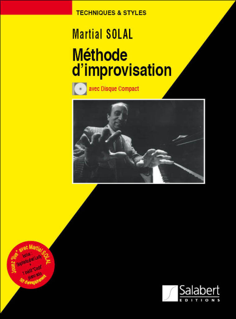 MARTIAL SOLAL - METHODE D' IMPROVISATION RECUEIL + SUPPORT AUDIO