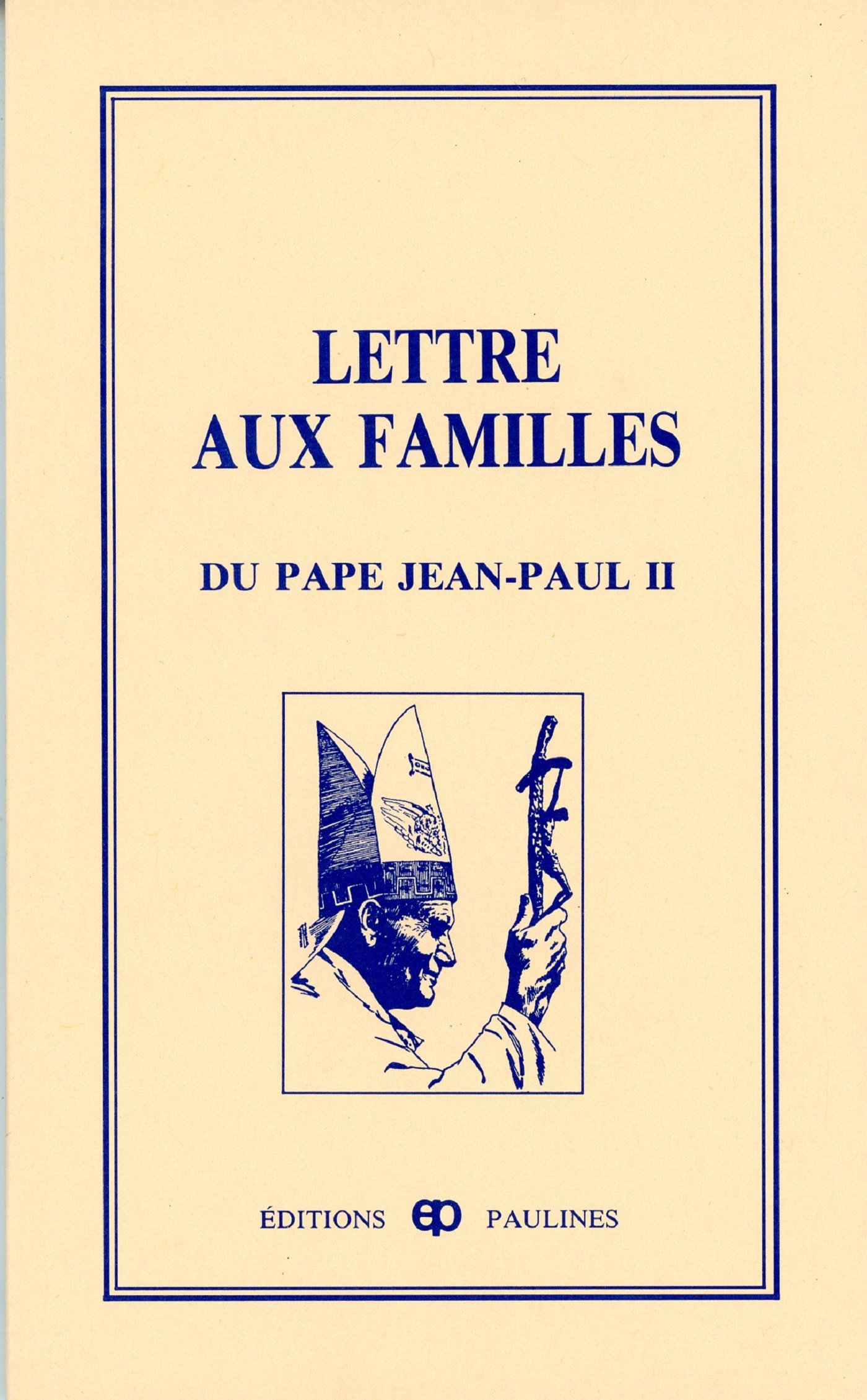 LETTRE AUX FAMILLES