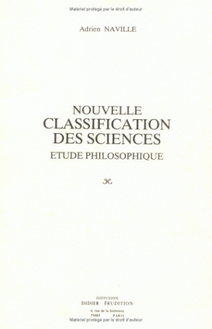 Nouvelle classification des sciences