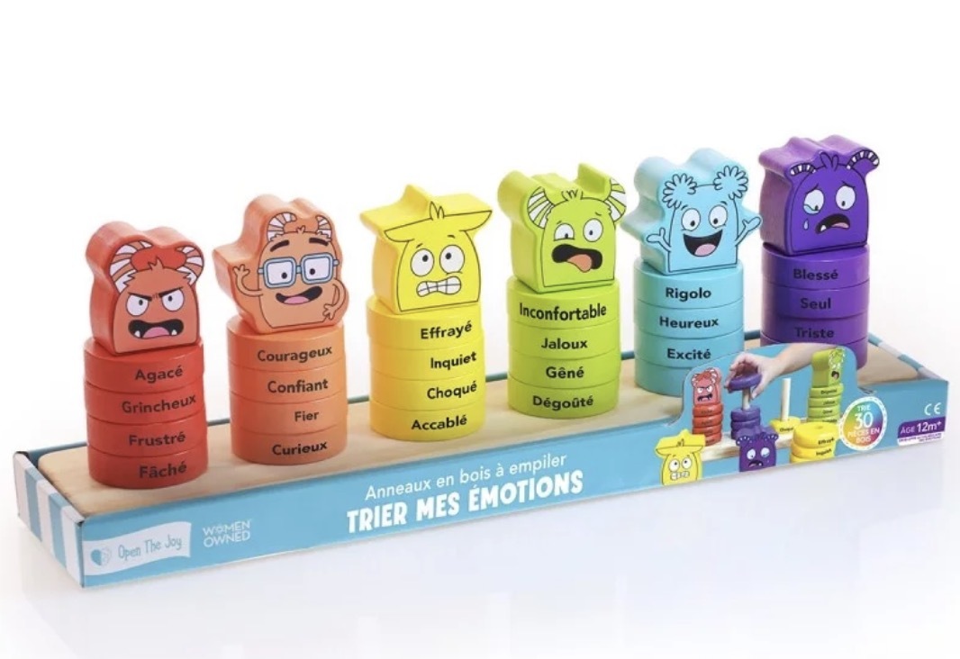 TRIER MES ÉMOTIONS - ANNEAUX EN BOIS À EMPILER