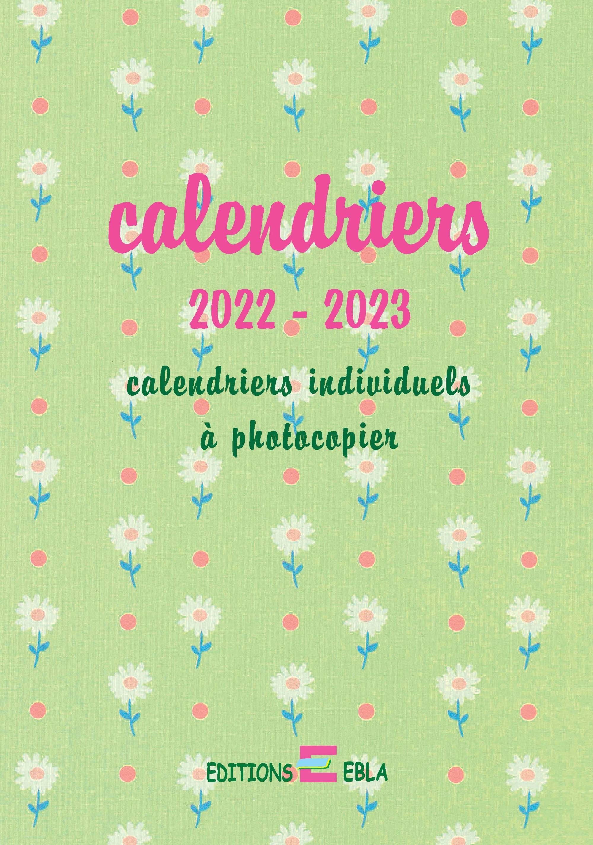 Calendriers et fichiers d'activités 3/6 ans