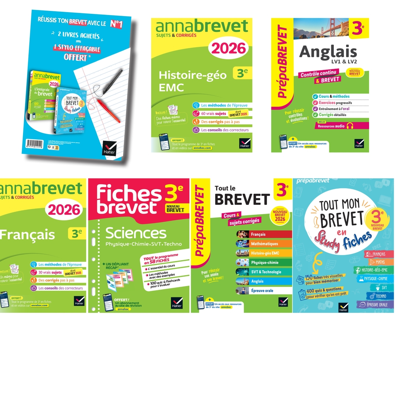 Colis Brevet 55 ex + chevalet + (primes)