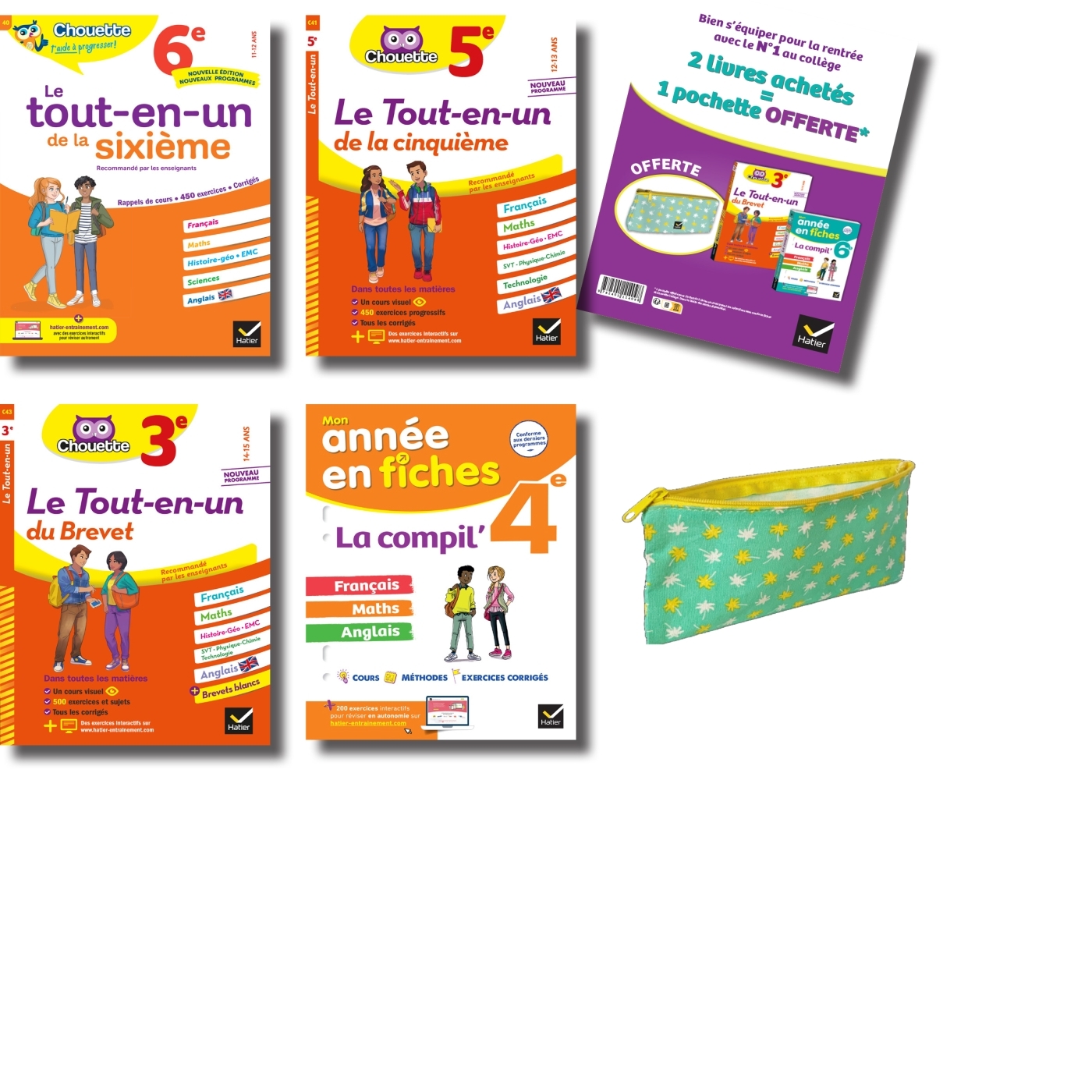 Colis Tout en un Collège 18 ex + chevalet + primes