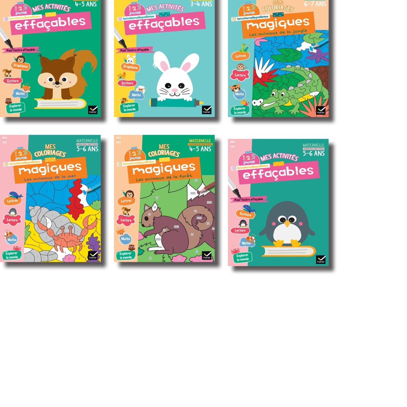 Colis vrac Coloriages 1 2 3 Jouons 13 ex