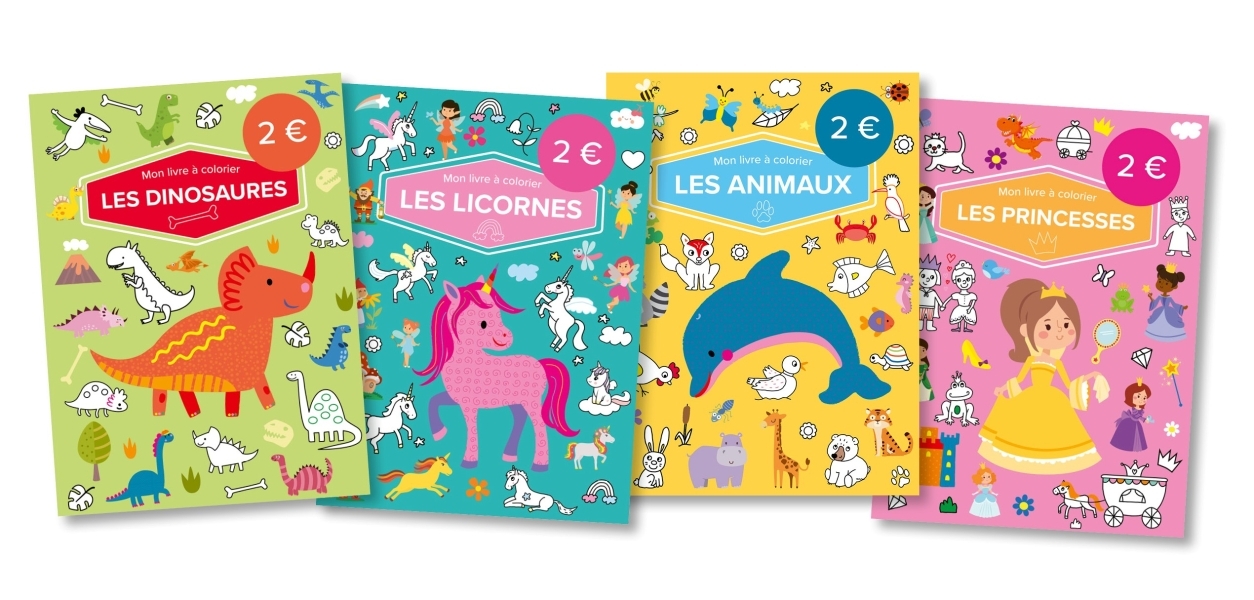 Pack mon livre à colorier 32 ex petits prix 2025