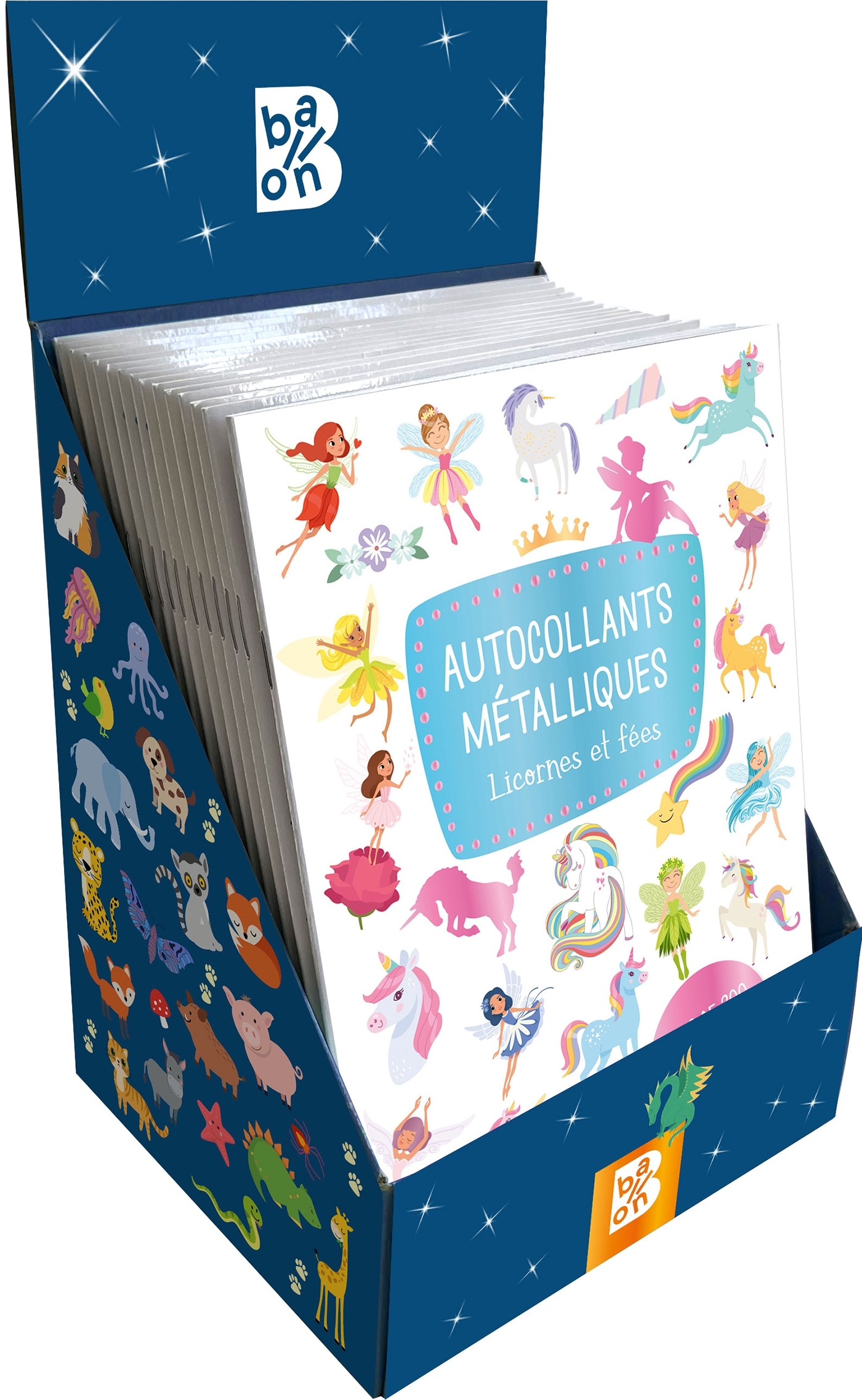 Boite autocollants brillants 16 ex 2023