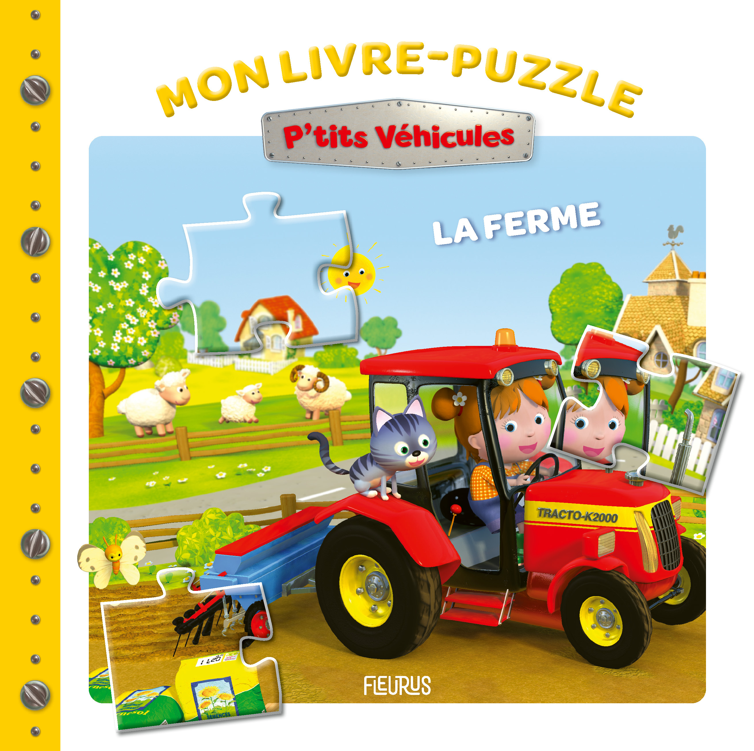 Livre-puzzle P'tits véhicules - La ferme
