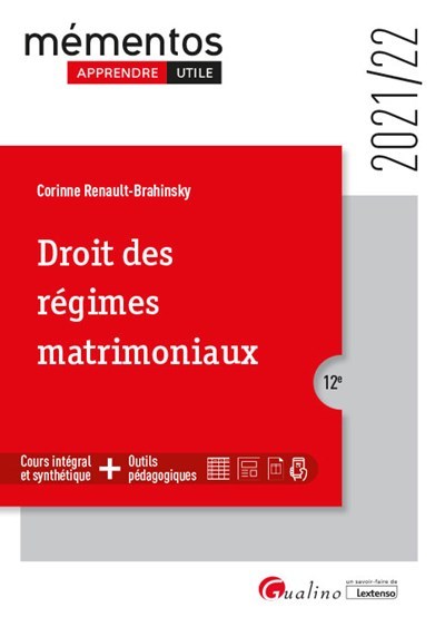 Droit des régimes matrimoniaux