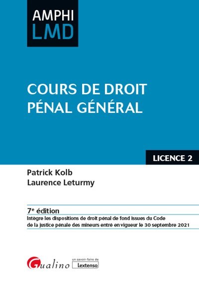 Cours de droit pénal général