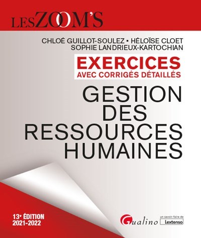 Exercices avec corrigés détaillés - Gestion des ressources humaines