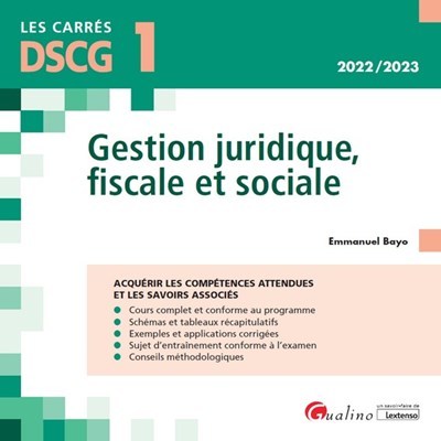 DSCG 1 - Gestion juridique, fiscale et sociale