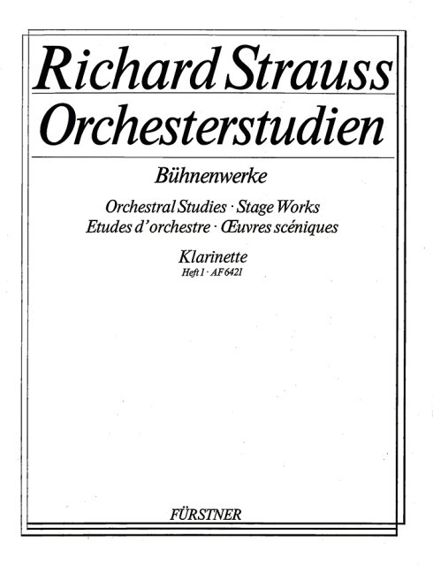Orchestral Studies Stage Works: Clarinet