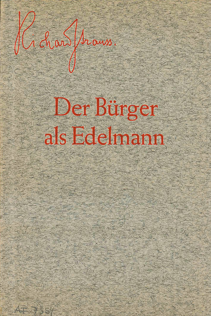 Der Bürger als Edelmann (Le Bourgeois Gentilhomme)