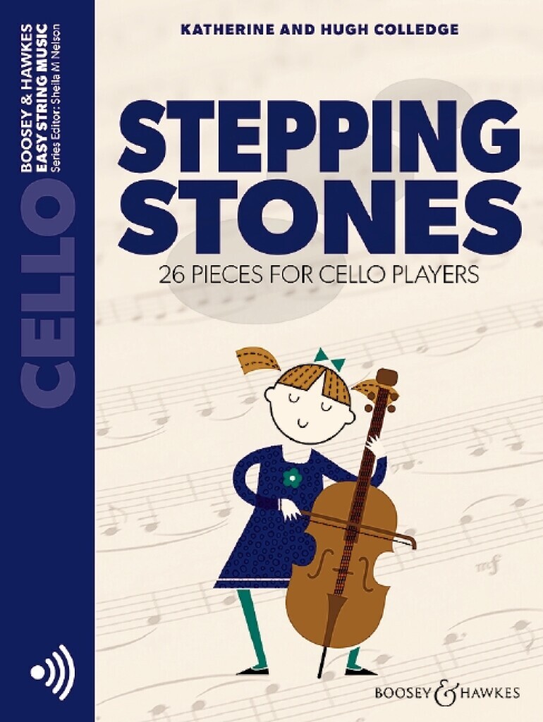 HUGH COLLEDGE  : STEPPING STONES - VIOLONCELLE - RECUEIL + ENREGISTREMENT(S) EN LIGNE
