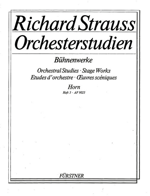 Orchestral Studies Stage Works: Horn