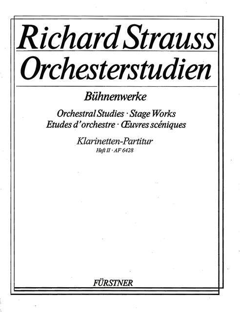 Orchestral Studies Stage Works: Clarinet