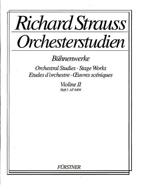 Orchestral Studies Stage Works: Violin II