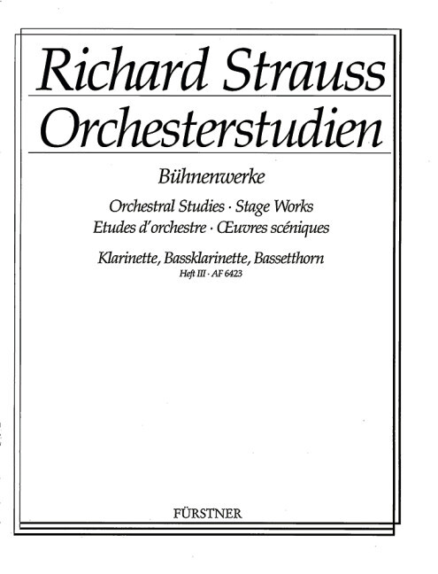 Orchestral Studies Stage Works: Clarinet