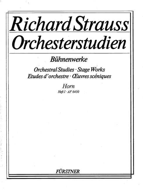 Orchestral Studies Stage Works: Horn