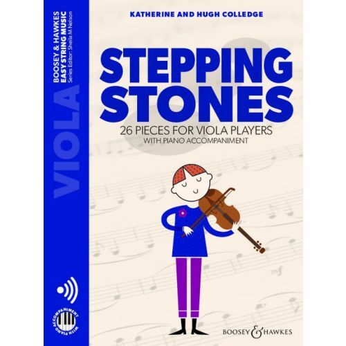 STEPPING STONES 26 PIECES FOR VIOLA PLAYERS WITH PIANO ACCOMPANIMENT + AUDIO ONLINE