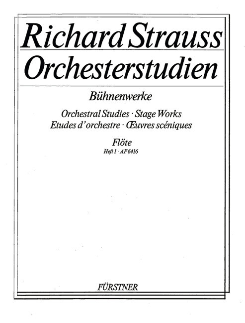 Orchestral Studies Stage Works: Flute