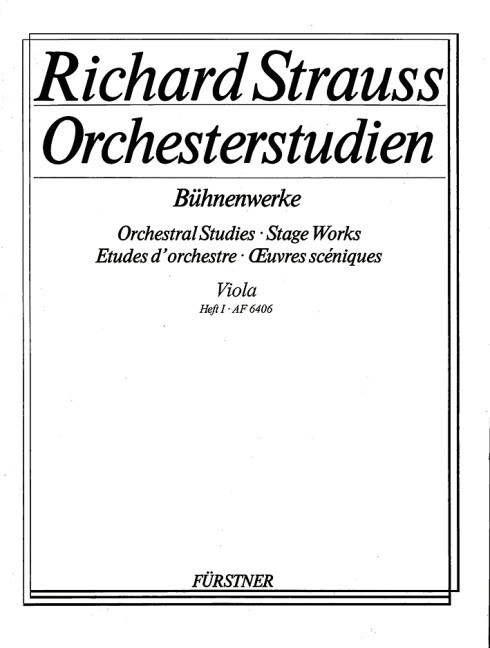 Orchestral Studies Stage Works: Viola