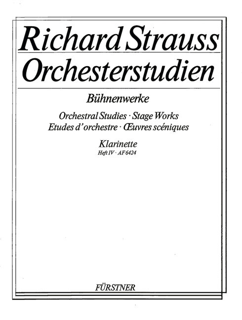 Orchestral Studies Stage Works: Clarinet