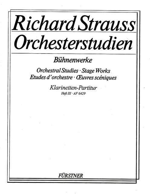 Orchestral Studies Stage Works: Clarinet