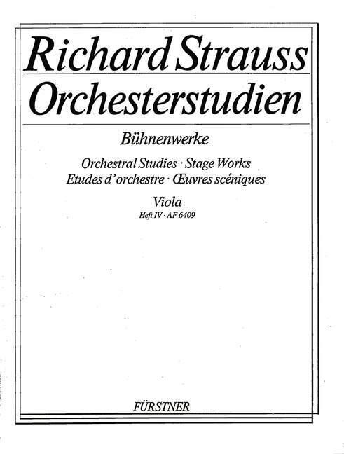 Orchestral Studies Stage Works: Viola