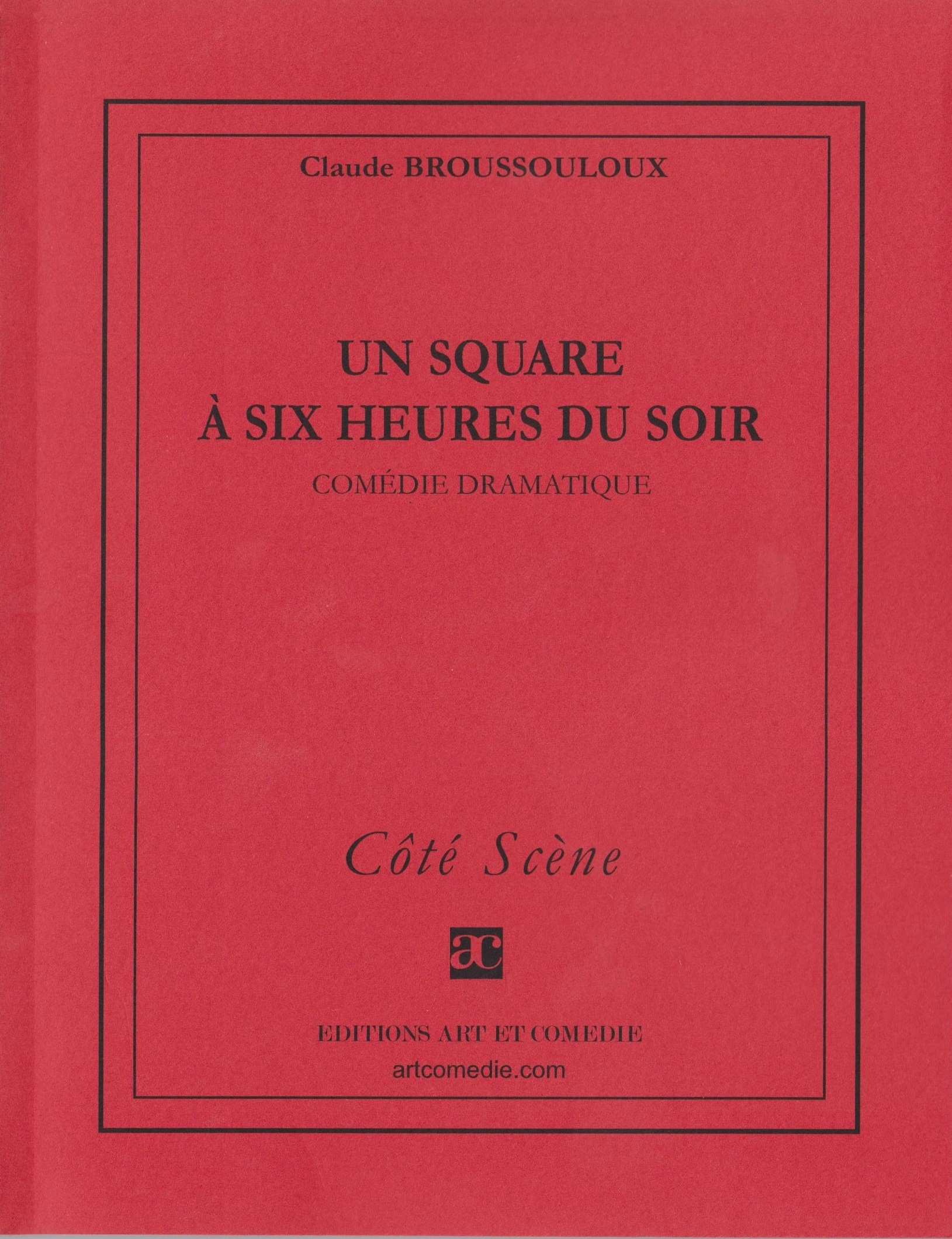 Un square à six heures du soir