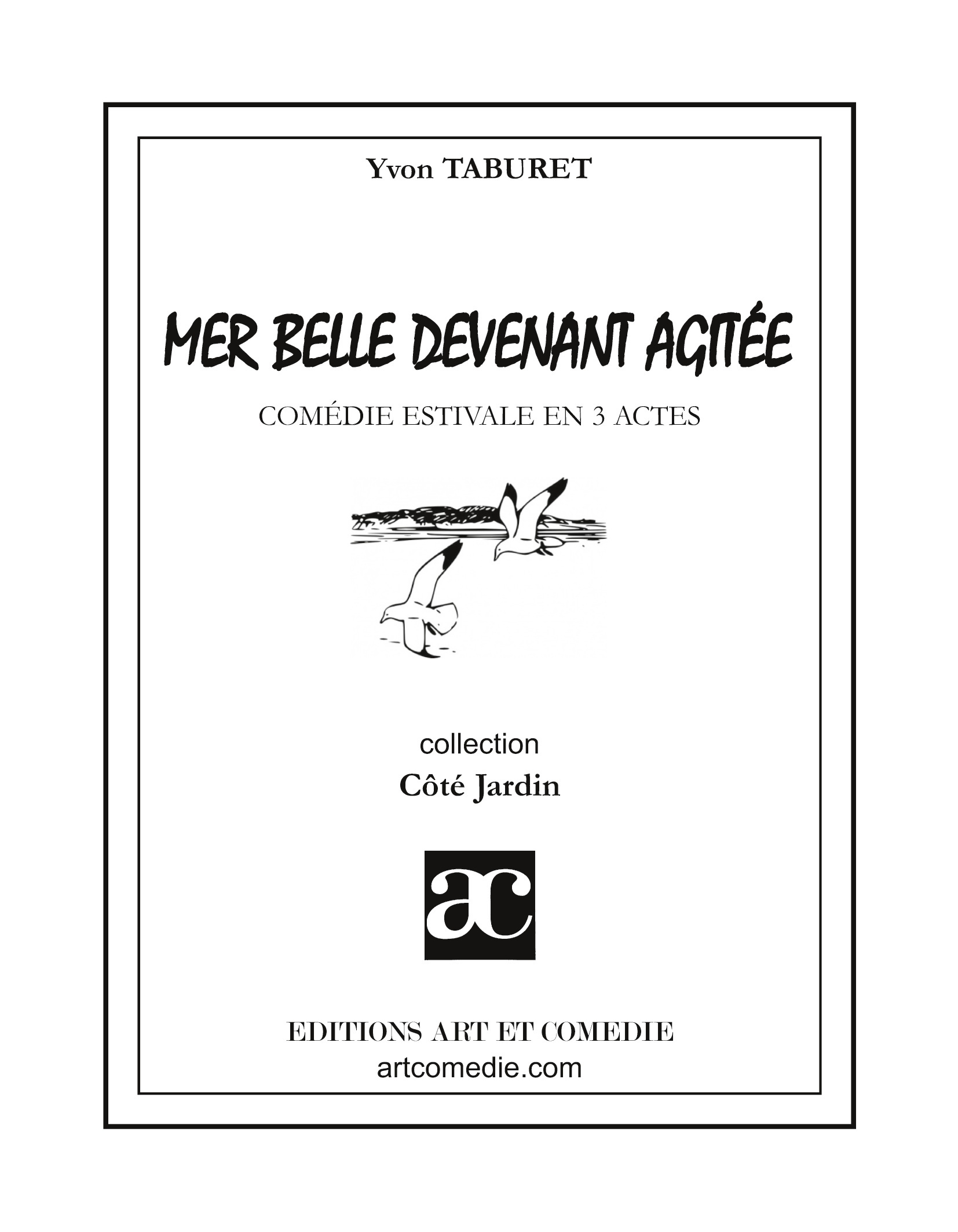 Mer belle devenant agitée