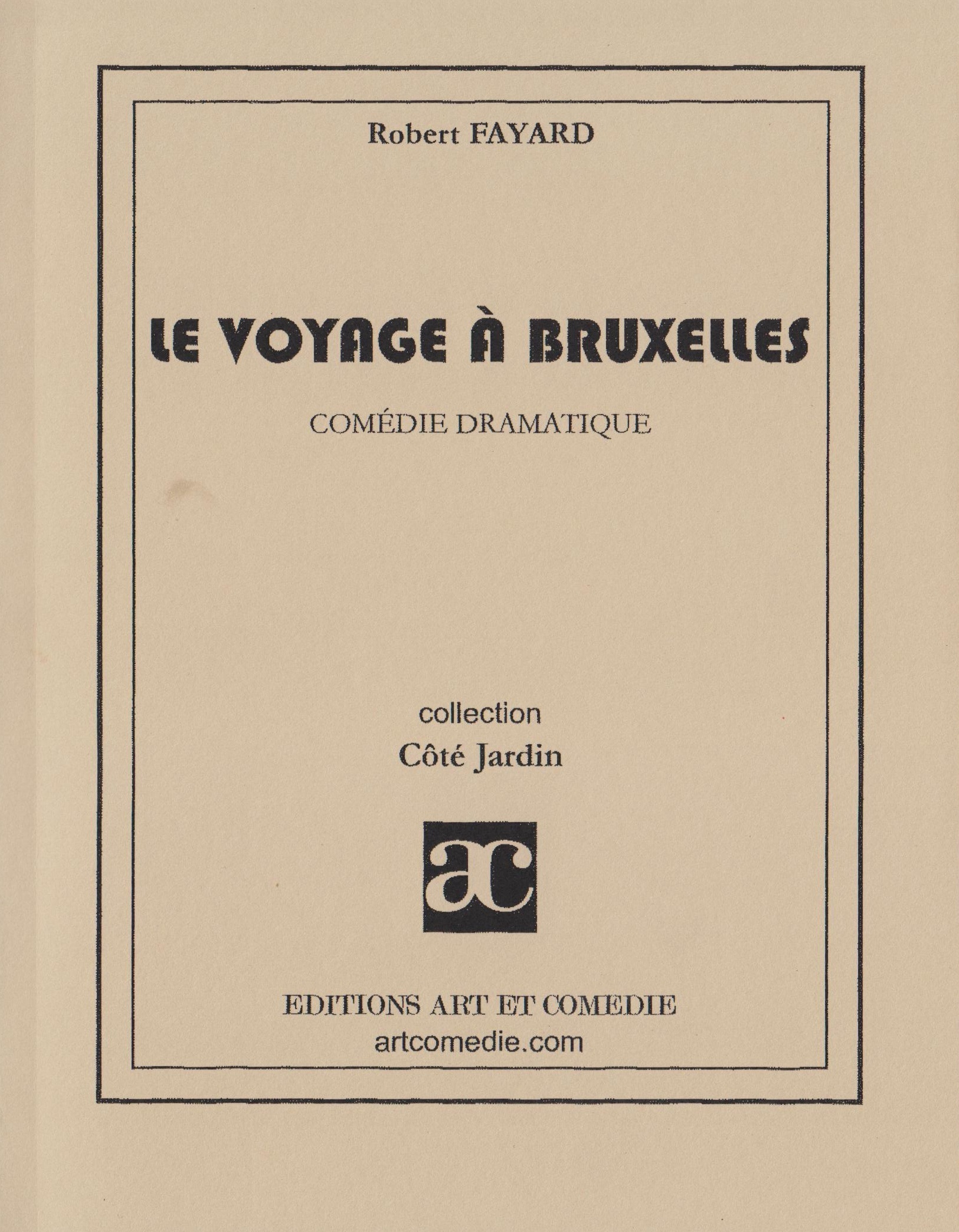 Le voyage à Bruxelles