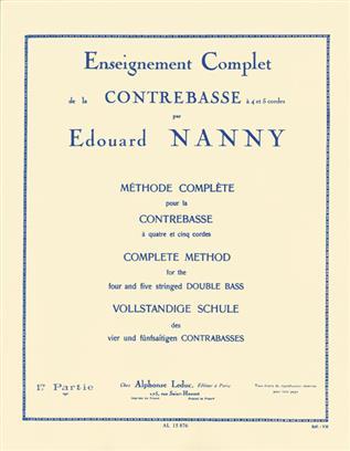 EDOUARD NANNY: METHODE CONTREBASSE VOLUME 1