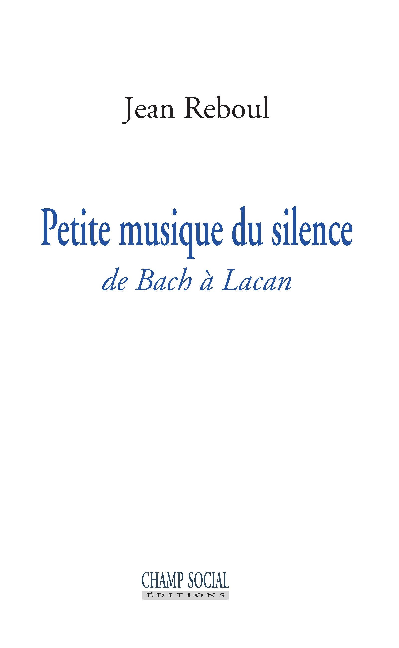 Petite musique du silence