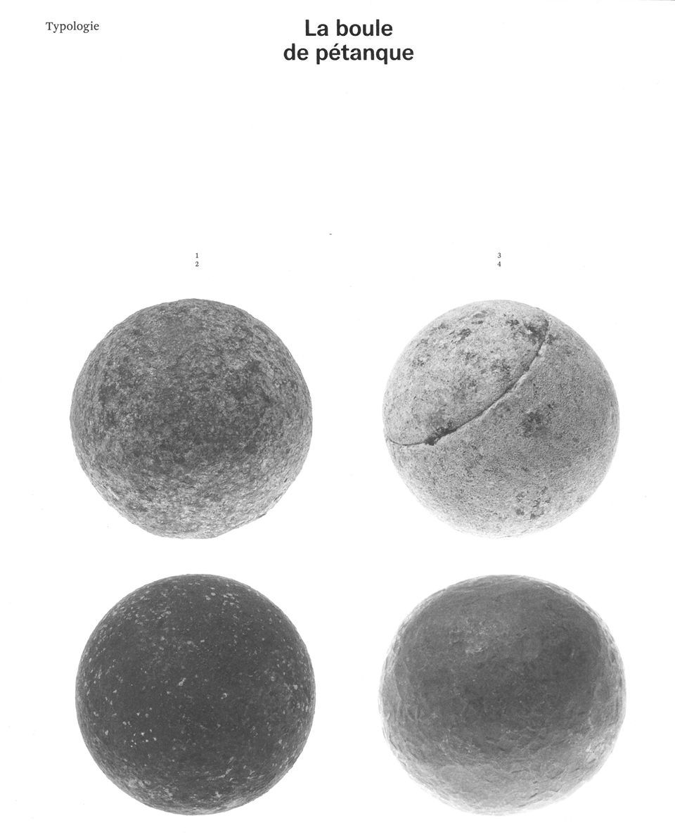 LA BOULE DE PETANQUE TYPOLOGIE