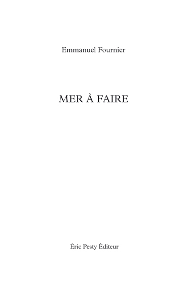 Mer à faire