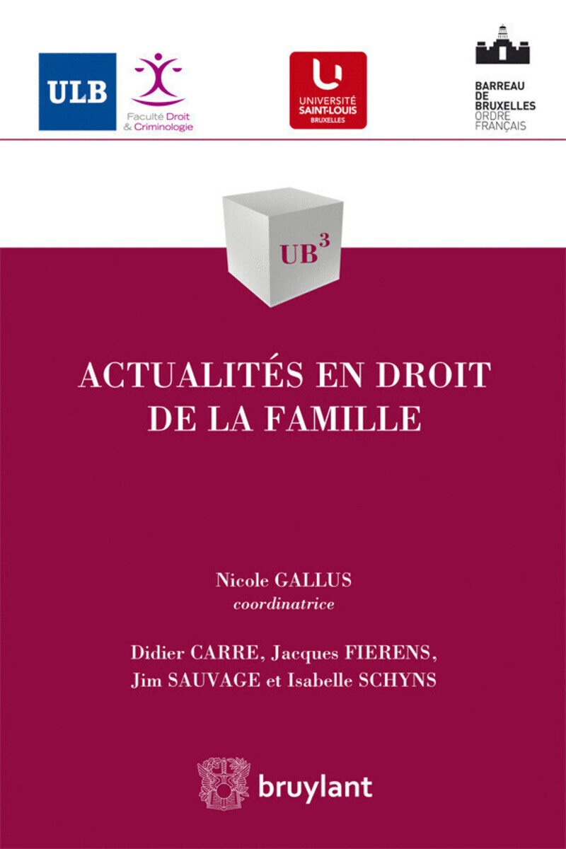 Actualités en droit de la famille