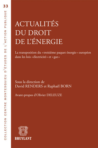 Actualités du droit de l'énergie
