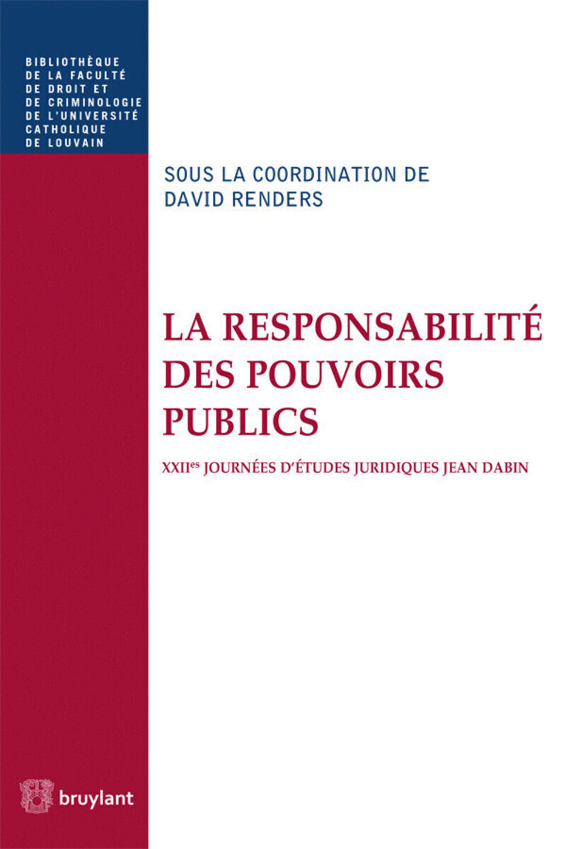 Responsabilité des pouvoirs publics