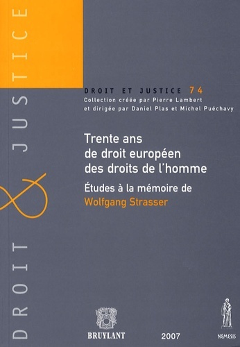 trente ans de droit européen des droits de l'homme