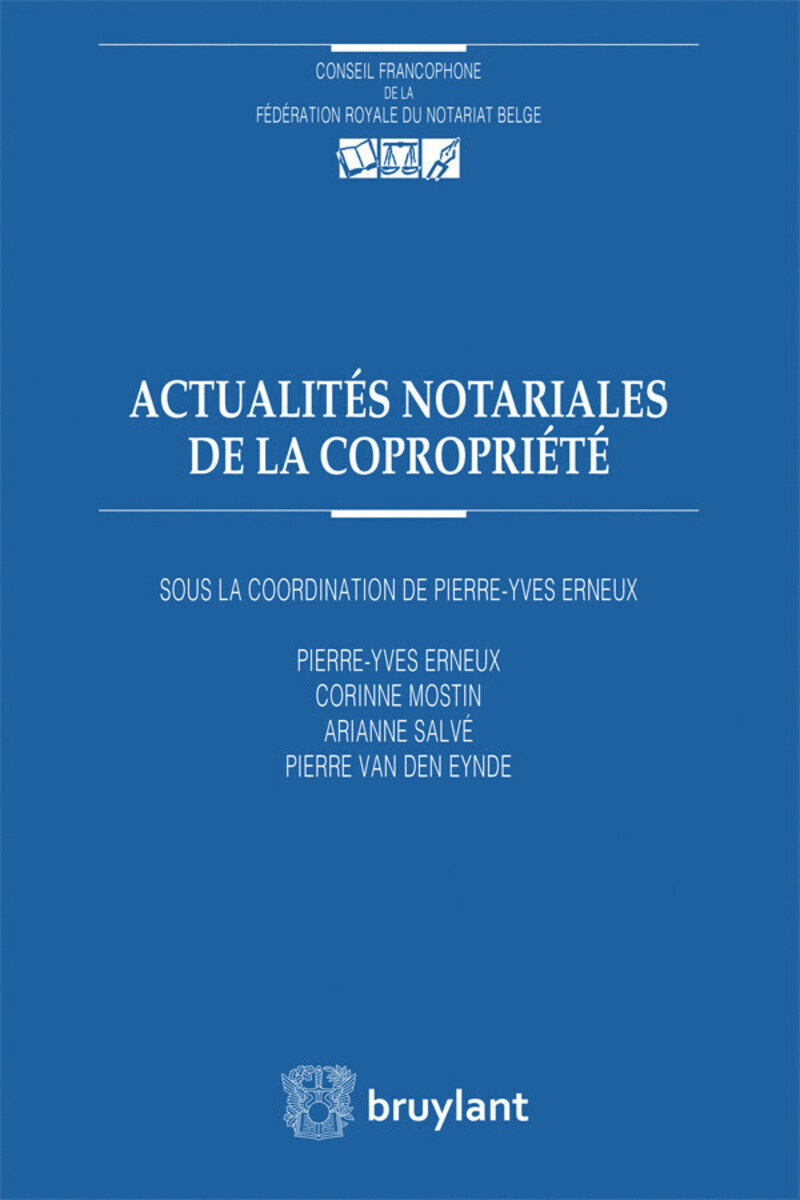 Actualités notariales de la copropriété