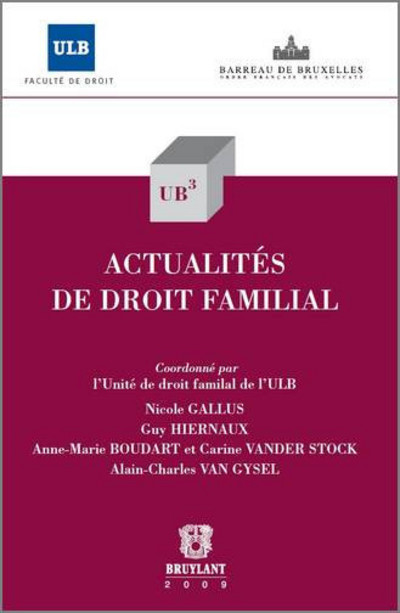 Actualités de droit familial
