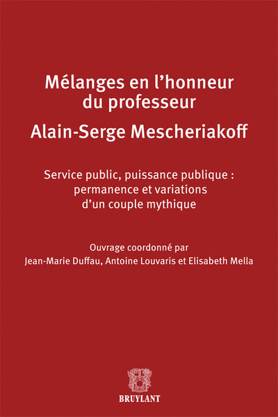Mélanges en l'honneur de Mr Mescheriakoff
