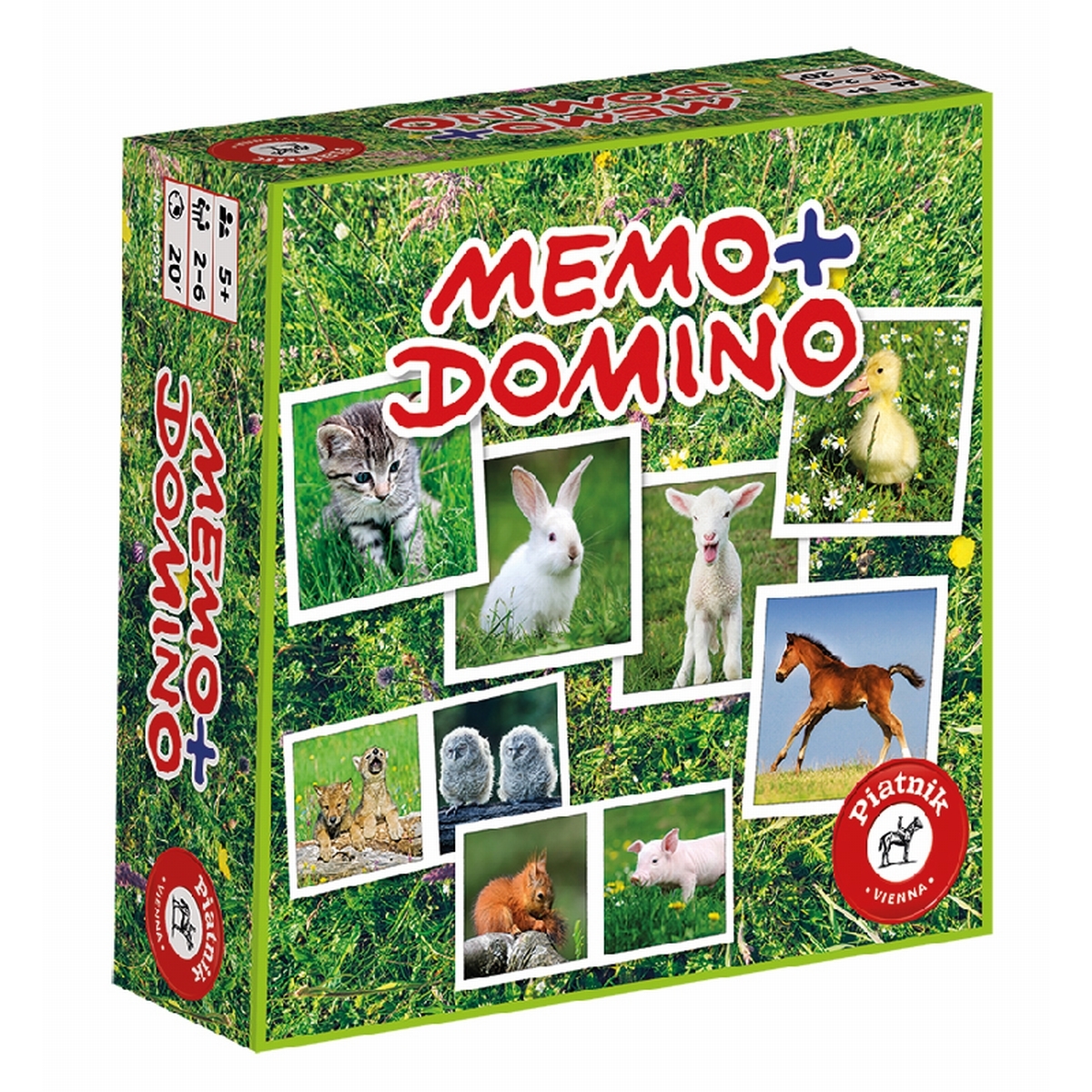 Memory domino bébés animaux