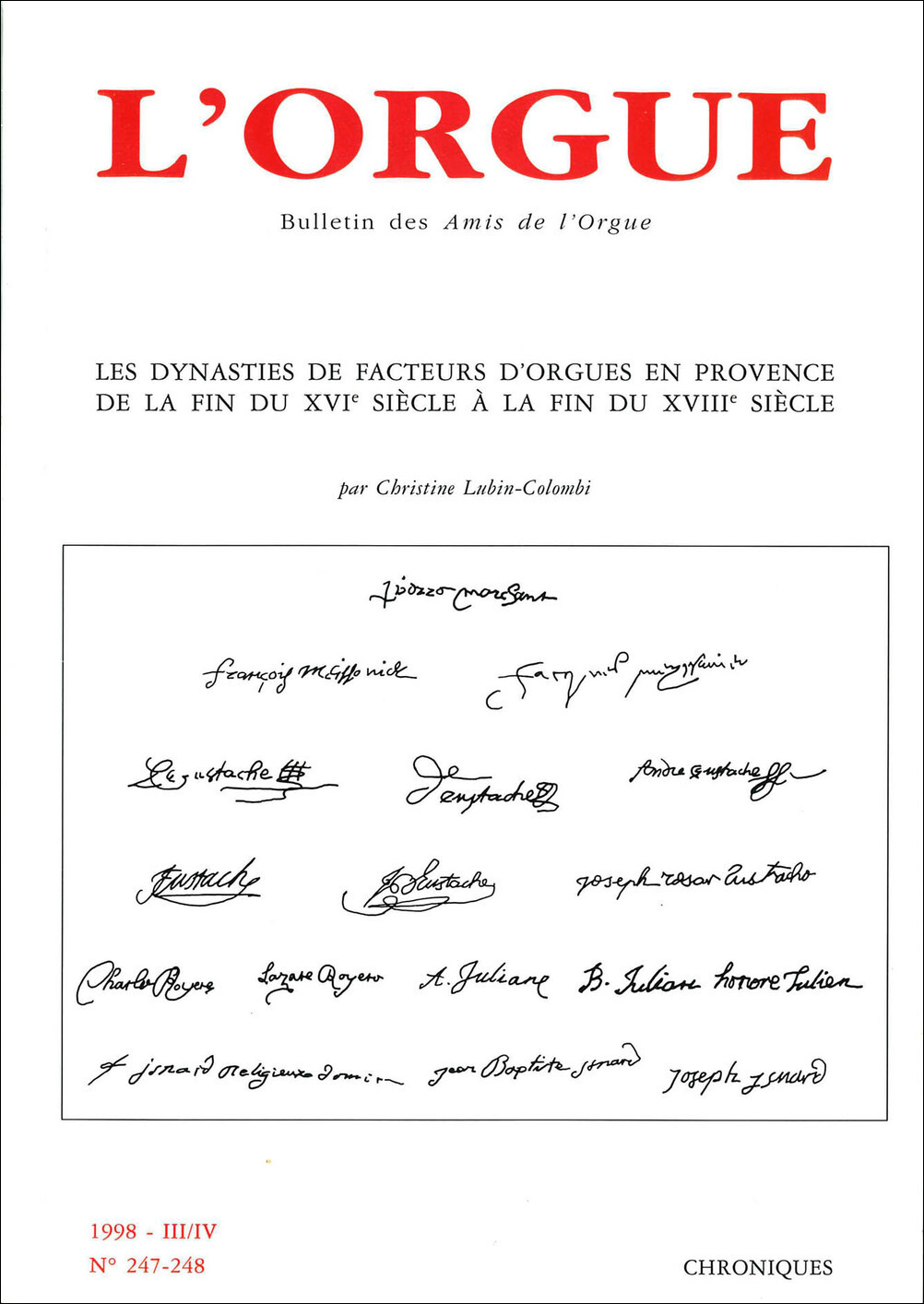 Les orgues et les organistes de la cathédrale Sainte-Croix d'Orléans