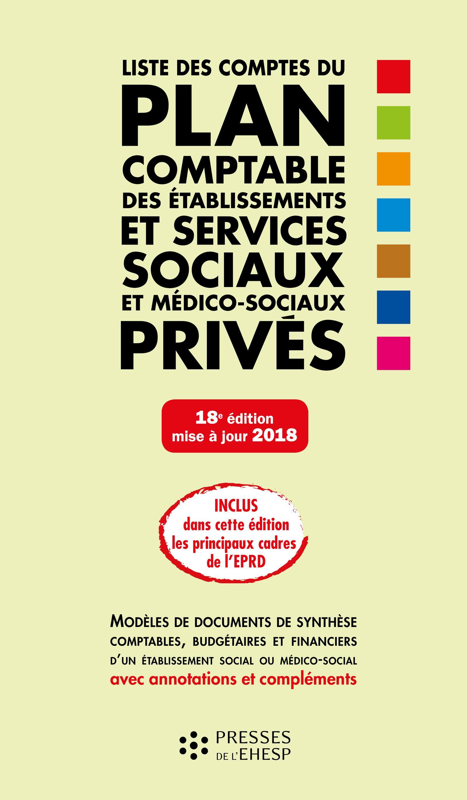 LISTE DES COMPTES DU PLAN COMPTABLE DES ETABLISSEMENTS ET SERVICES SOCIAUX ET ME