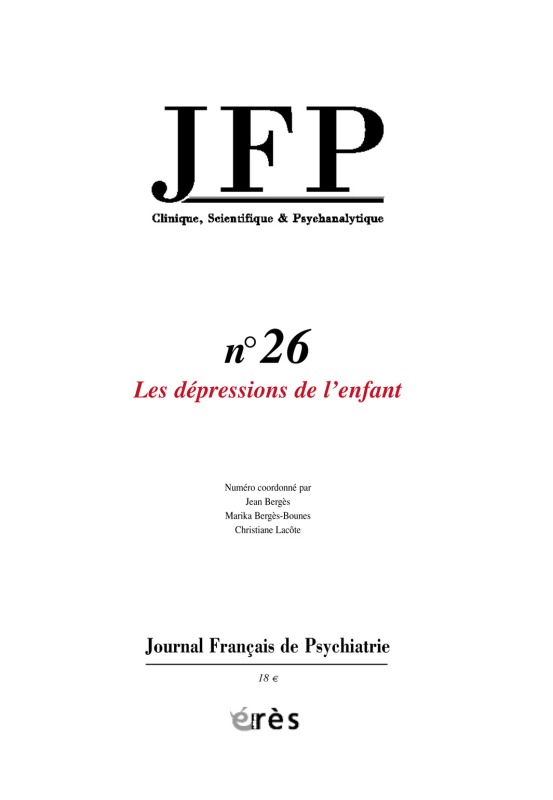 jfp 26 - les depressions de l'enfant