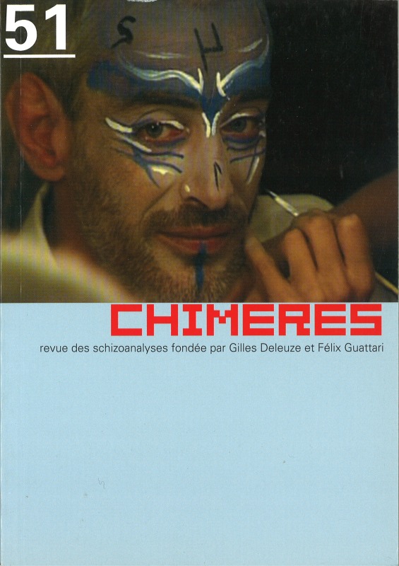 Chimères 51 - Varia